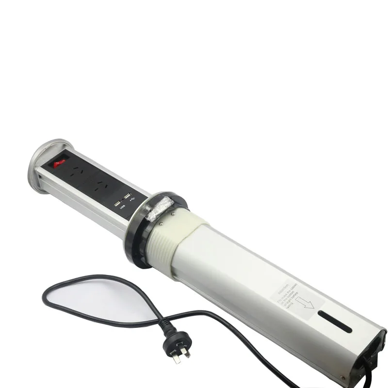 Выдвижной пневматический привод Настольный Pop Up электрическая розетка с