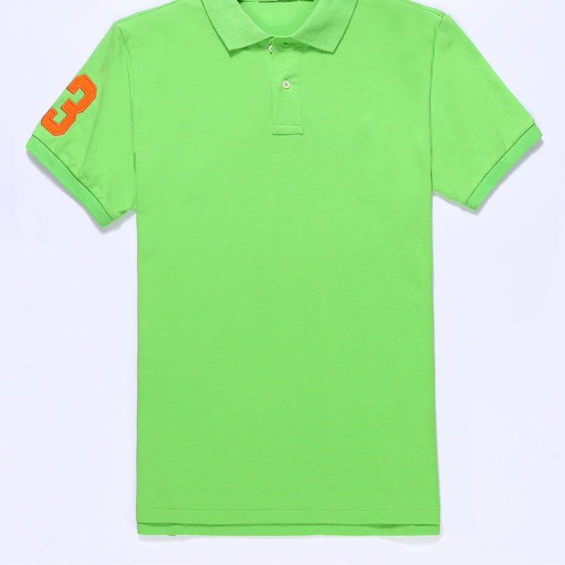 

High Quality Hombre Big Horse Polo Top Men's Short Sleeve Horse Rugby Shirt Male Shirt Embroidery Homme Brand