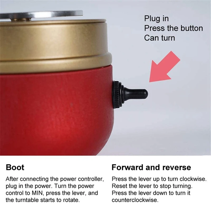 

1500Rpm Mini Pottery Wheel Electric Wheel Diy Clay Tool Clay Plastic Machine For Tray Adult Children Ceramic Art (Red)