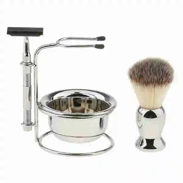 Набор для ухода за бородой мужчин с бритвенной щеткой | Красота и здоровье
