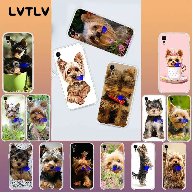 LVTLV йоркширский терьер собака щенок на заказ фото мягкий чехол для телефона iPhone 11