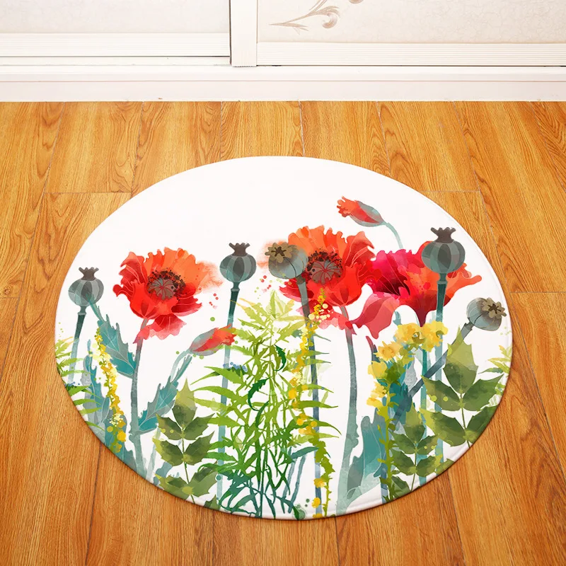 

Soft Round Mat For Babies Cartoon Animals Floor Mat Carpet Rug Baby Play Mats Child Crawling Blanket Carpets Kid Room Decoration