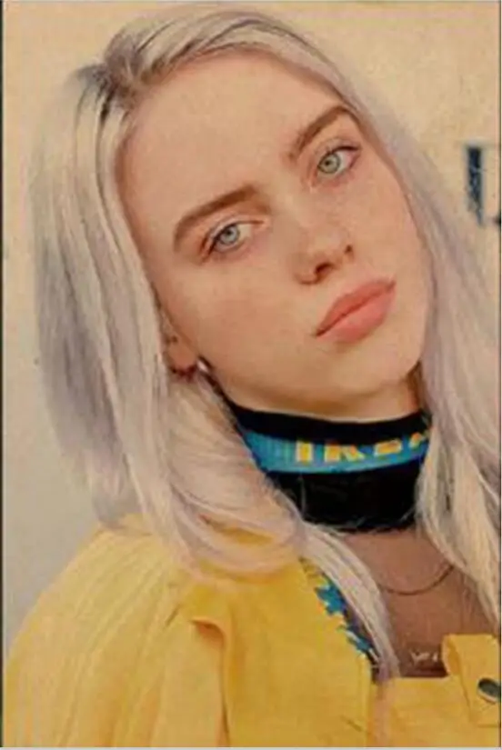 I Полный квадратный/круглый дрель 5D DIY Алмазная картина "Billie Eilish" милая девушка 3D вышивка крестиком 5D домашний Декор подарок WG1604 - Цвет: I