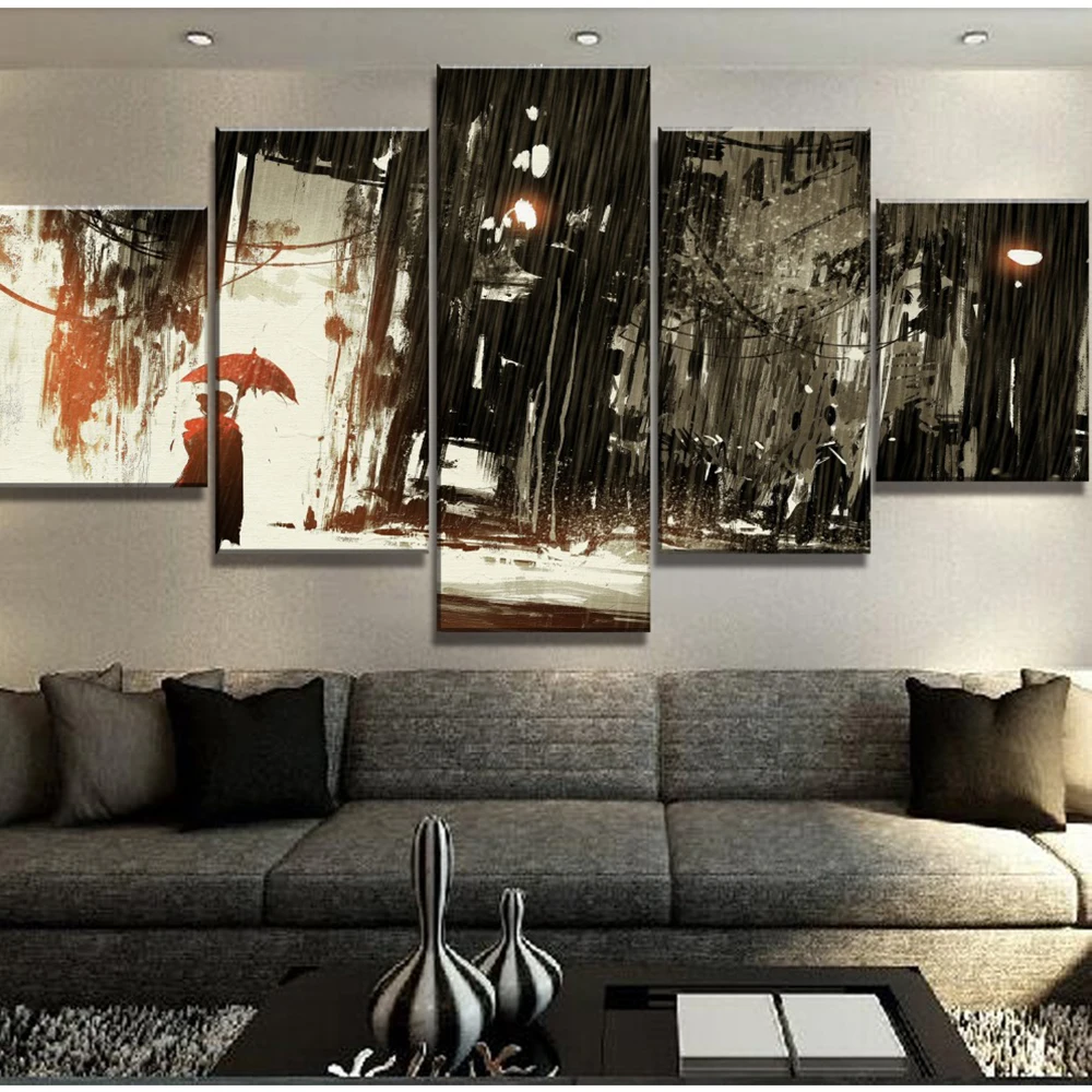 Картины на холсте Постер для домашнего декора 5 панелей HD настенное