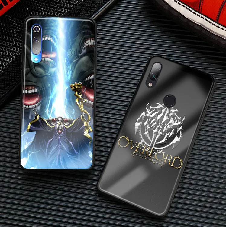 Роскошный чехол для телефона с постером из аниме Overlord, стеклянная крышка, Мягкая силиконовая оболочка для Xiaomi mi 8 9 SE mi x 2 2s 3 Red mi Note 5 6 7 8 Pro