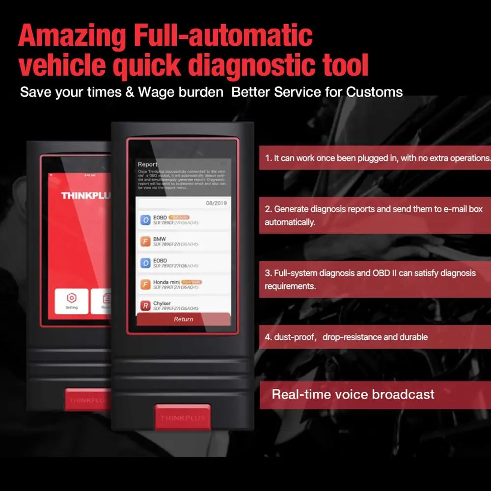 Thinkcar Thinkplus интеллектуальная Диагностика автомобиля автоматическая загрузка