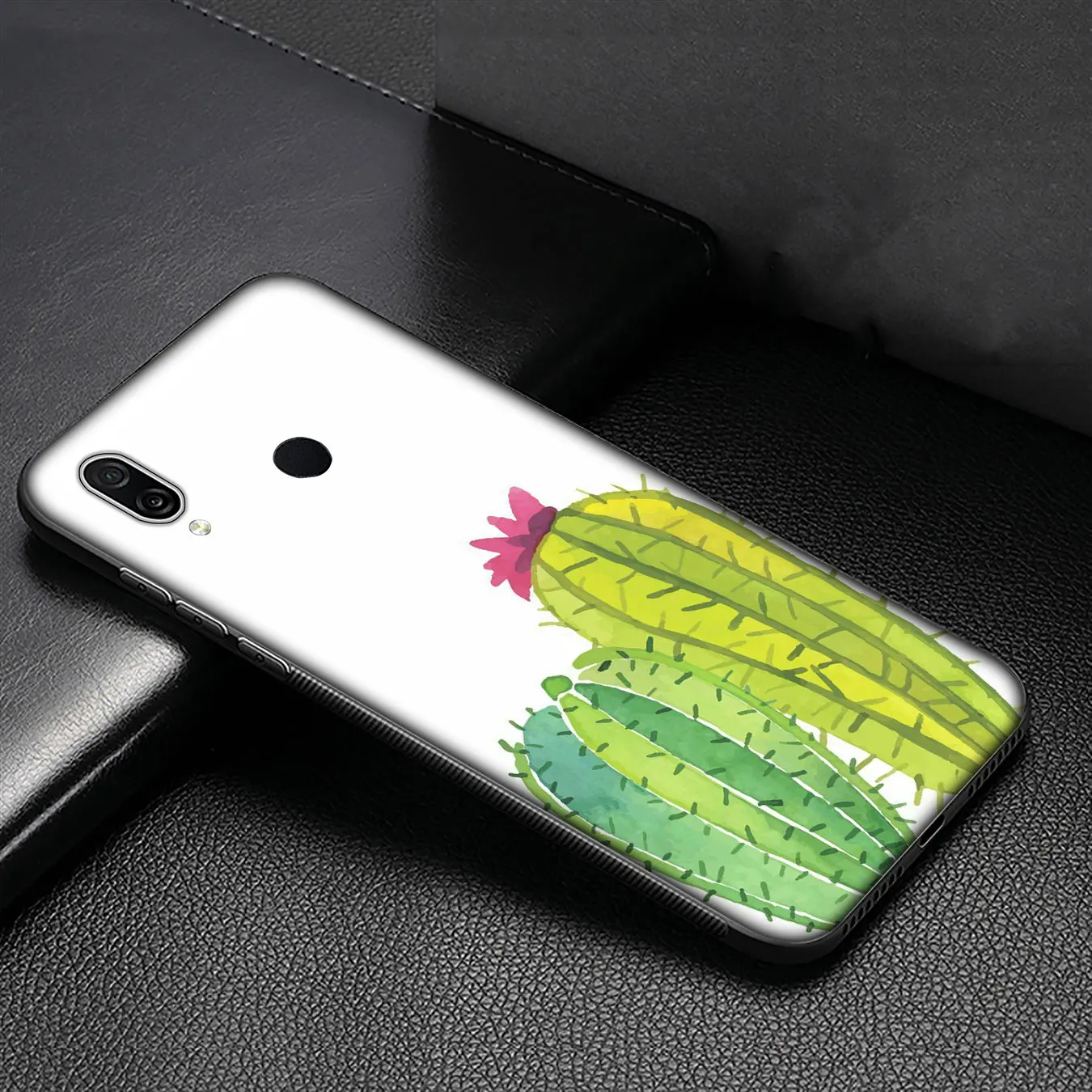 Роскошный мягкий силиконовый чехол IYICAO с растениями и кактусами для Huawei Y9 Y7 Y6 Prime