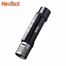 NEXTOOL 6-in-1 1000lm Dual-light Zoomable Alarm Flashlight USB-C Rechargeable Mobile Power Bank Camping Work Light