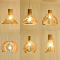 high quality solid wood pendant lights japanese restaurant tea house home decoration dining room hanging lamp