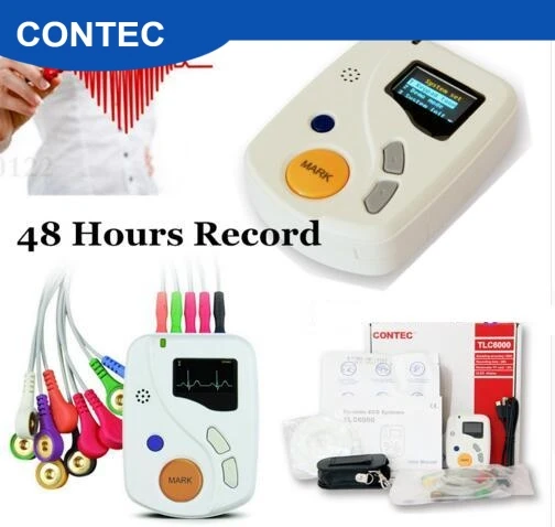 CE динамические системы 48 часов записи Holter+ USB+ сумка+ диск CONTEC