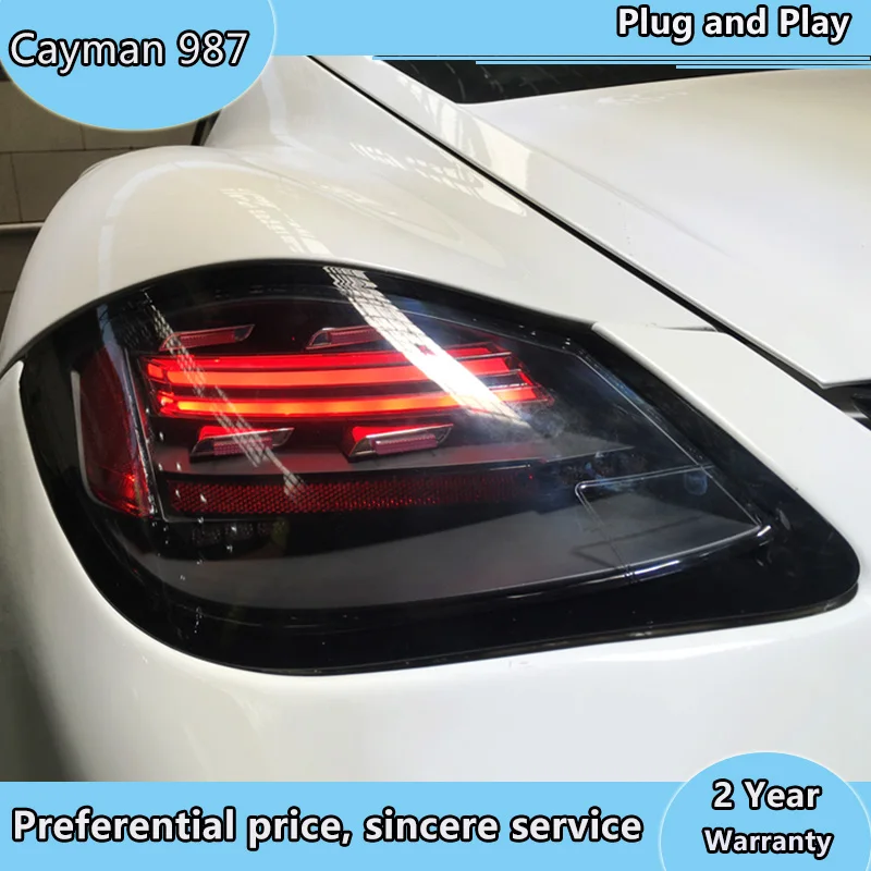 

Car tail lights for Porsche Cayman 987-2 Year 2009-20012 taillights LED Tail Lamp rear trunk lamp cover drl+signal+brake+reverse