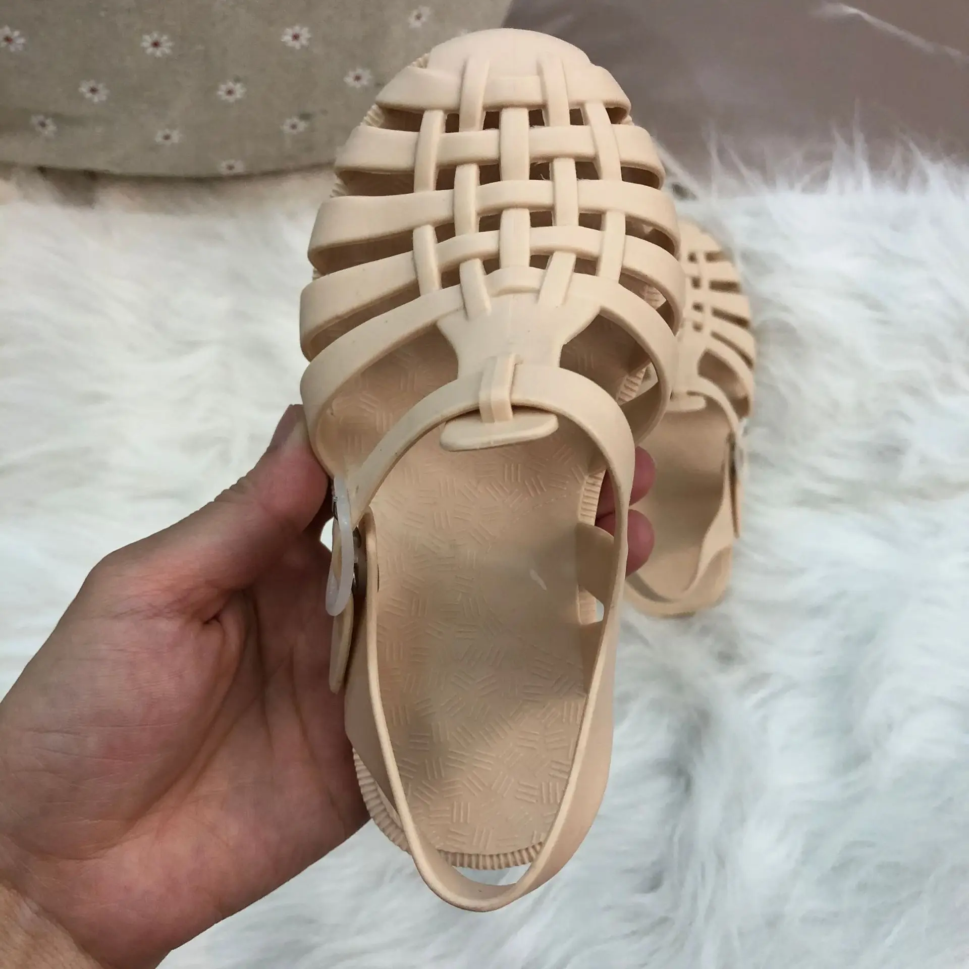 Sandalias de gladiador para beb&eacute;, zapatos transpirables ahuecados de Pvc, zapatos de verano para ni&ntilde;os, sandalias de playa a la moda para ni&ntilde;os y ni&ntilde;as 2021-3