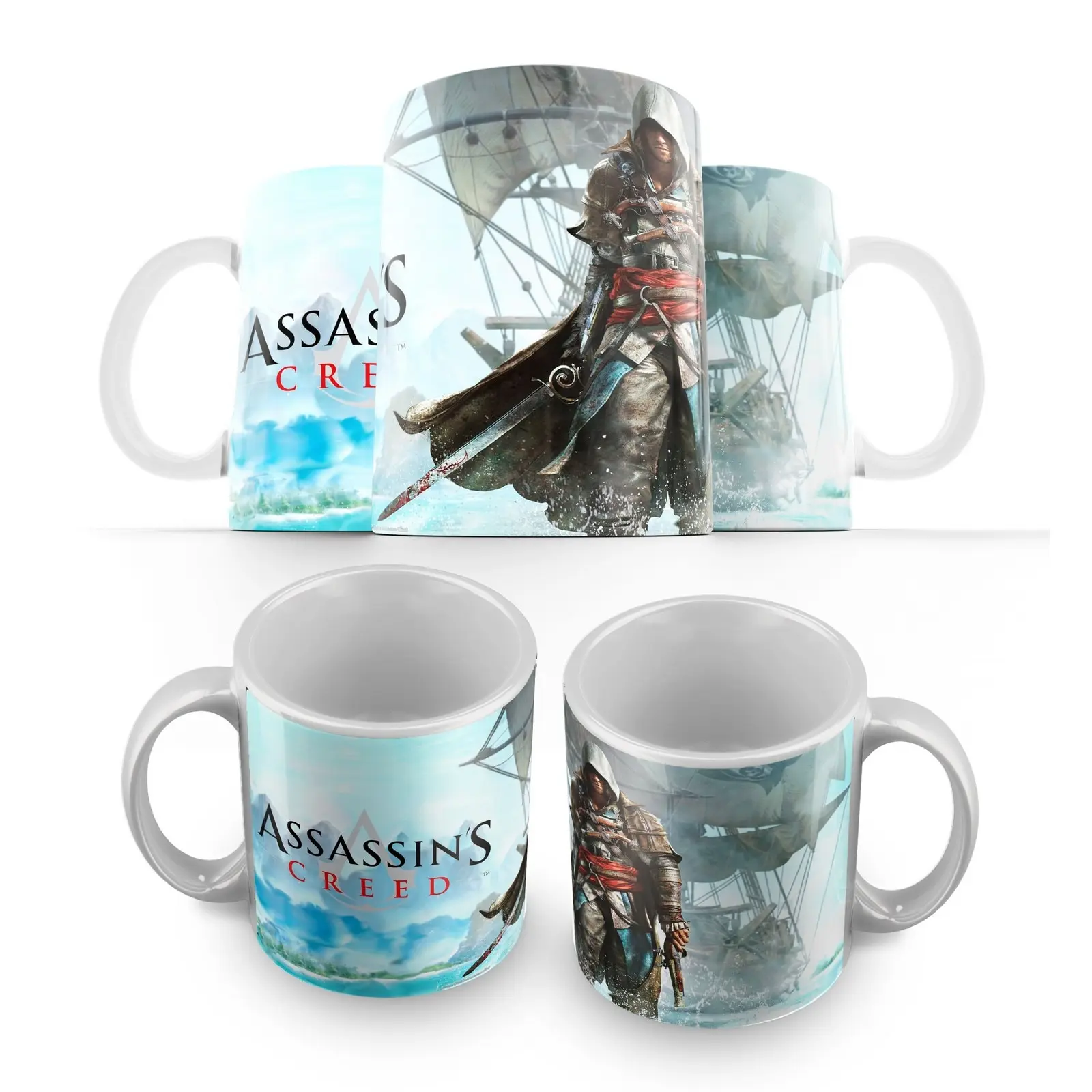 Кружка: Assasins Creed Black Flag 1-2 - | Дом и сад