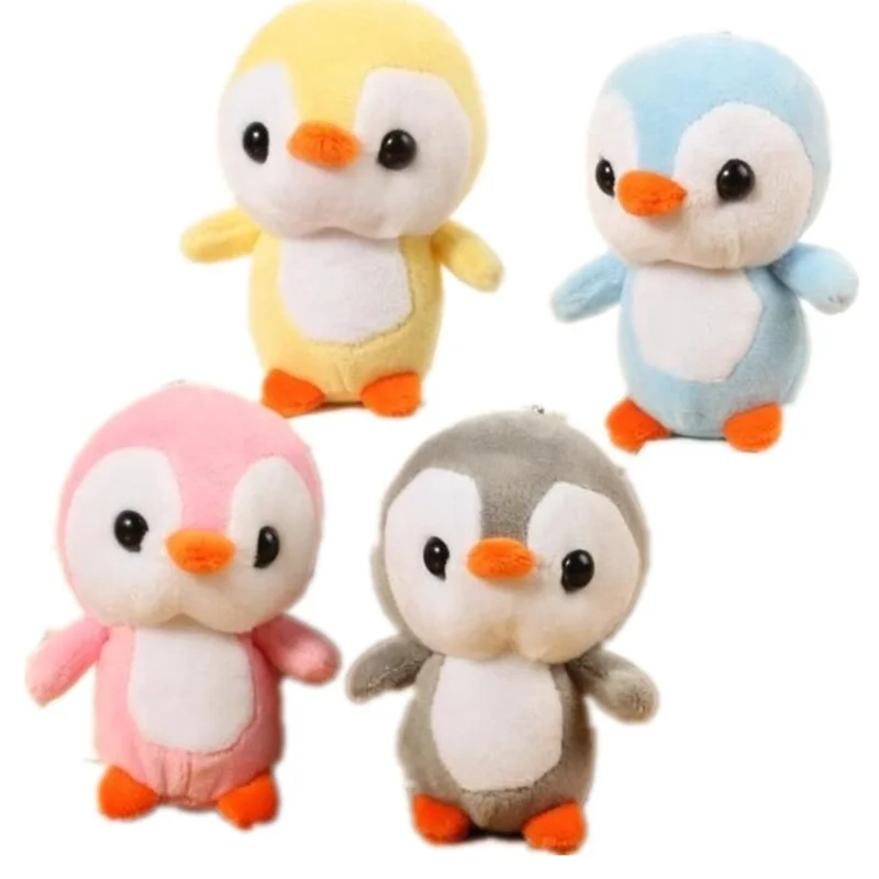 

12CM Kawaii Penguin Toy KeyChain Quality Animal Penguin Stuffed Doll School backpack Toys For Children