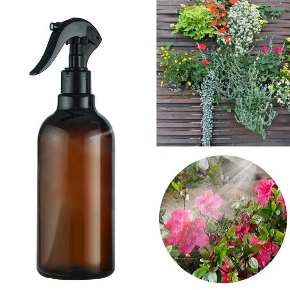 Пустые янтарные бутылки с туманом 500 мл большая крышка масло для эфирной очистки