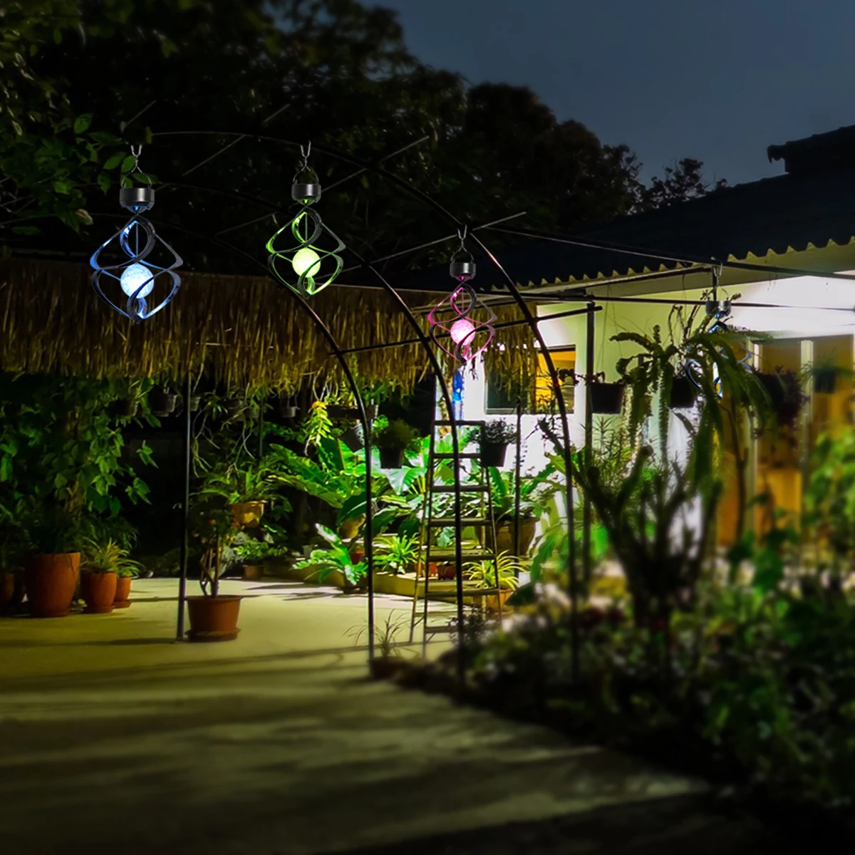 Светодиодная гирсветильник да с питанием от солнечной батареи садосветильник