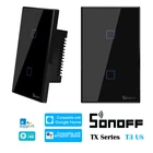 SONOFF T3 US TX-Series 433 WiFi умный домашний переключатель 123C-TX, разделенный на Swtich, совместимый с eWelink ALexa Google Home