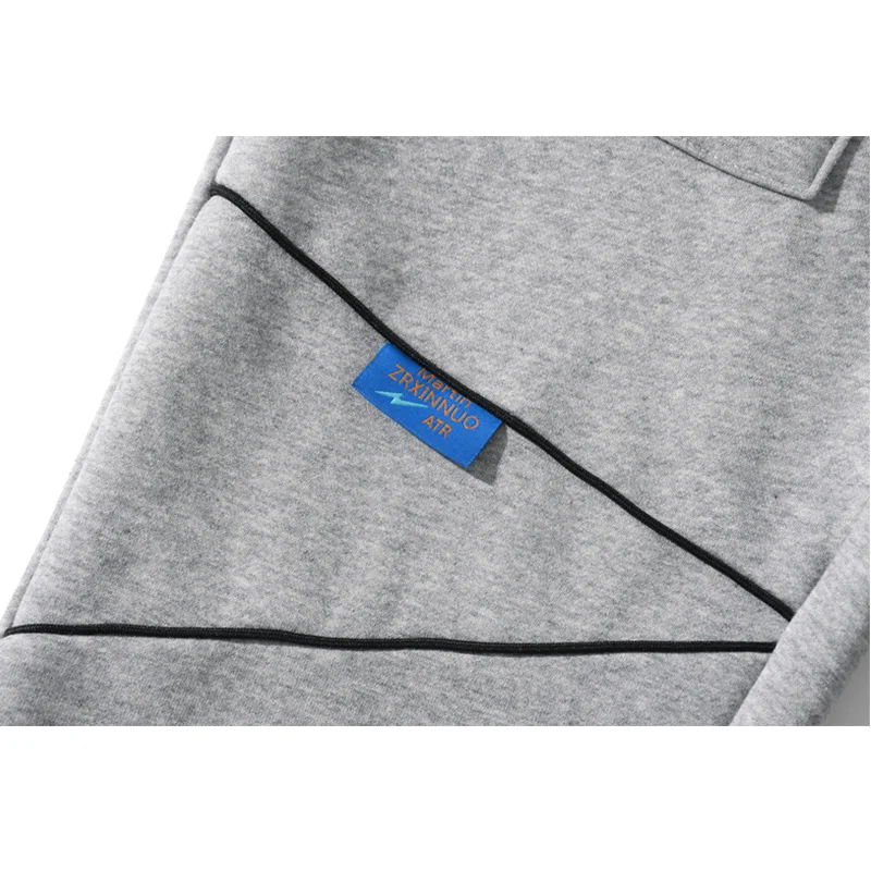 

Aolamegs Sweatpants Men Letter Print Solid Pocket Elastic Waist Jogger Pant Soft Cozy Harajuku Fashion Trouser Winter Streetwear