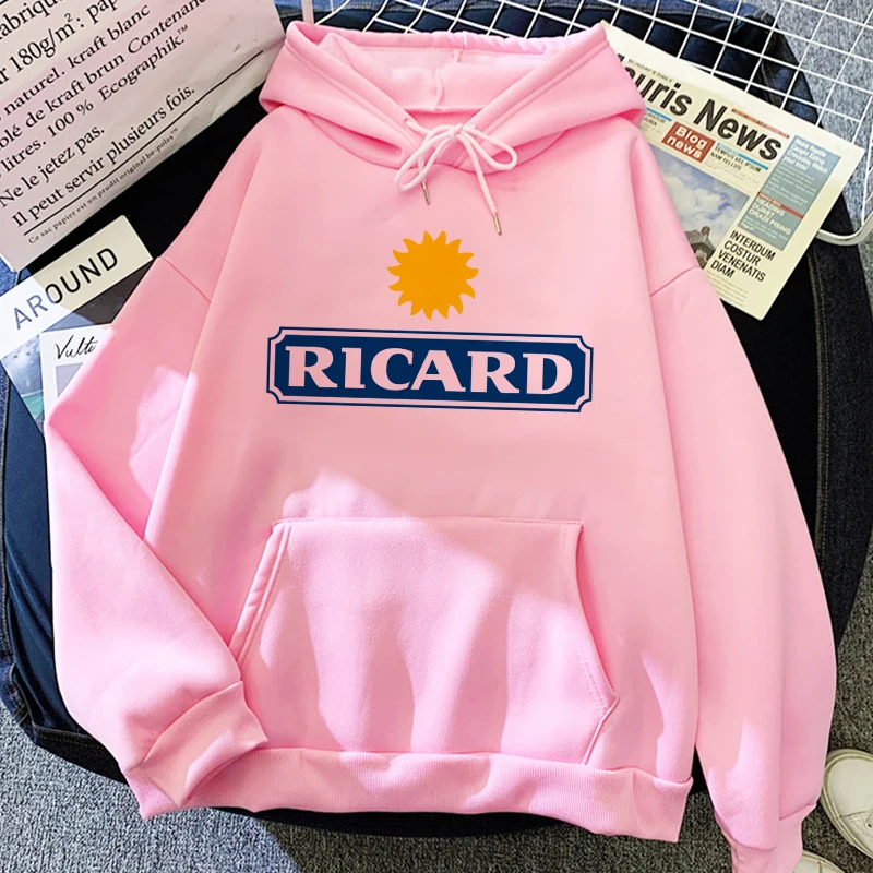 2021 RICARD Hoodie Autumn Winter Vintage Clothes Women Sweetshirts Aesthetic Harajuku Pullovers Long Sleeve Keep Warm Sweat Top