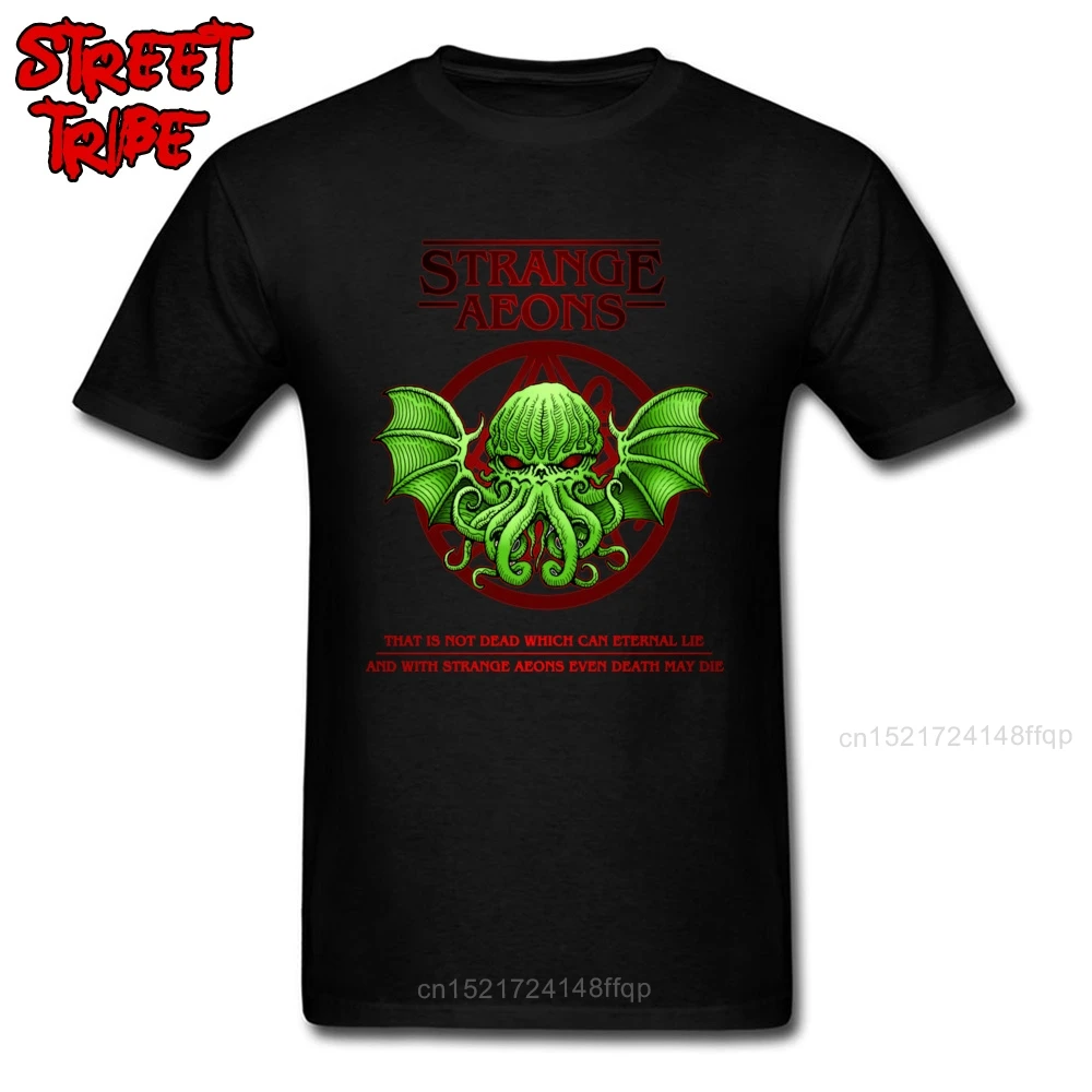 Уникальная футболка Cthulhu Мужская с монстром 3D зеленые женские топы сумасшедшие