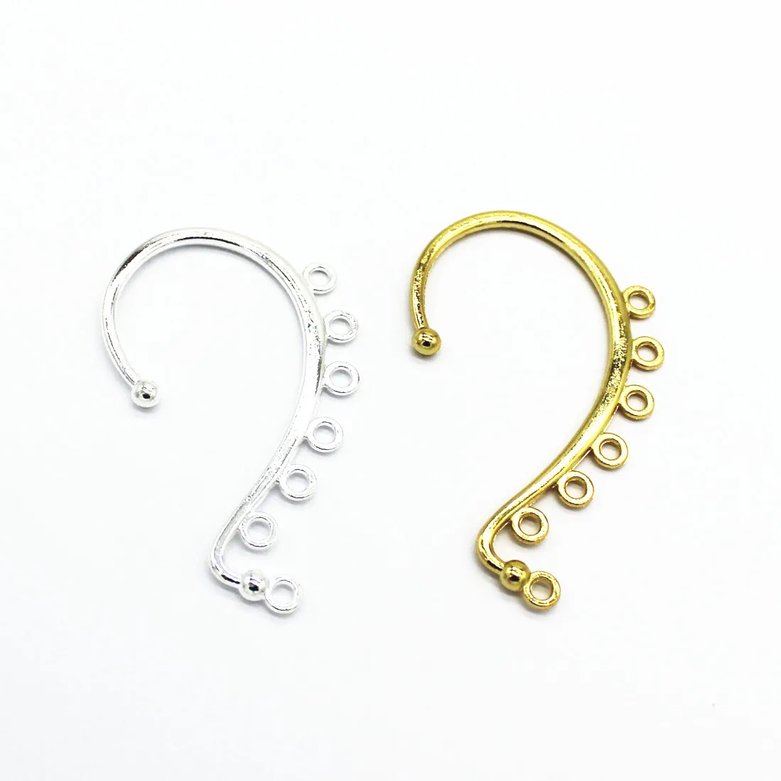 Соединители для подвесок из металлического сплава с золотым и серебряным