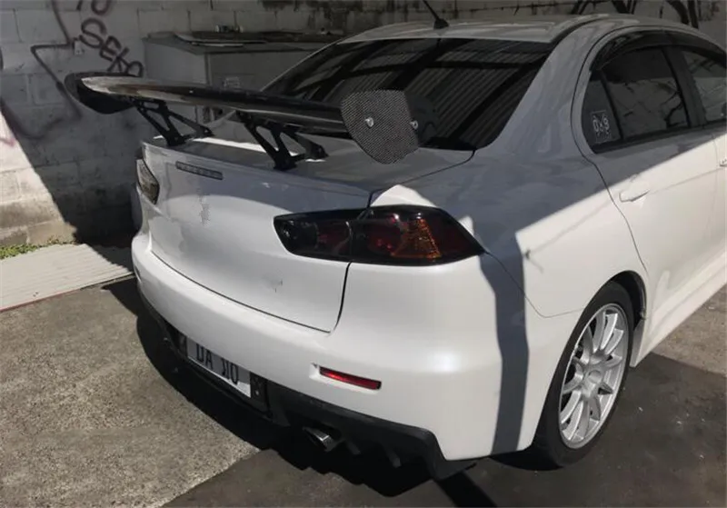 Для Защитные чехлы для сидений, сшитые специально для Mitsubishi Lancer спойлер из углеродного волокна 1998- Универсальный GT стиль спойлер задней крышки задний спойлер высокое качество четыре для двери автомобиля Elantra Accent Tucson крыло