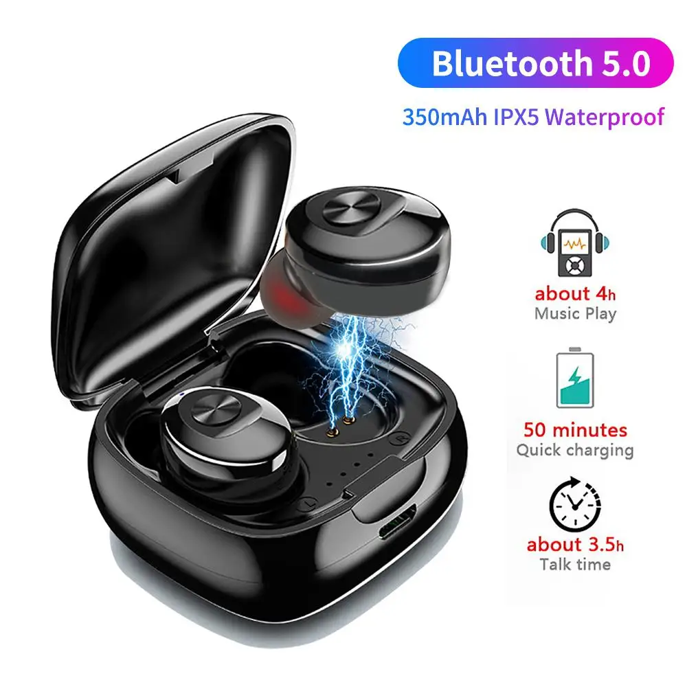 BEESCLOVER XG12 TWS наушники Bluetooth5.0 спортивные беспроводное подключение Совместимость