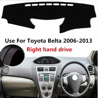 taijs factory protective classic leather car dashboard cover for toyota belta 2006 2007 2008 09 2010 11 12 13 right hand drive
