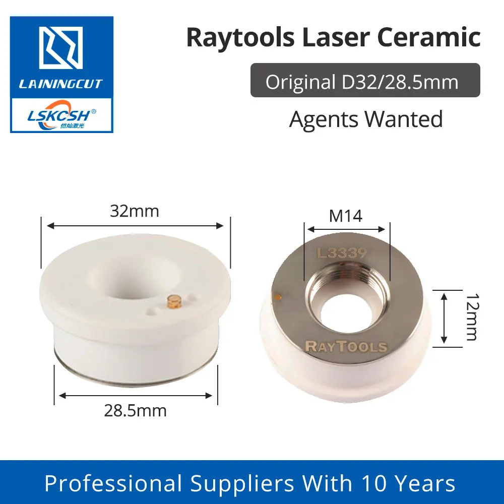 Оригинальные лазерные керамические запасные части LSKCSH Raytools диаметром 32/28 5 мм для