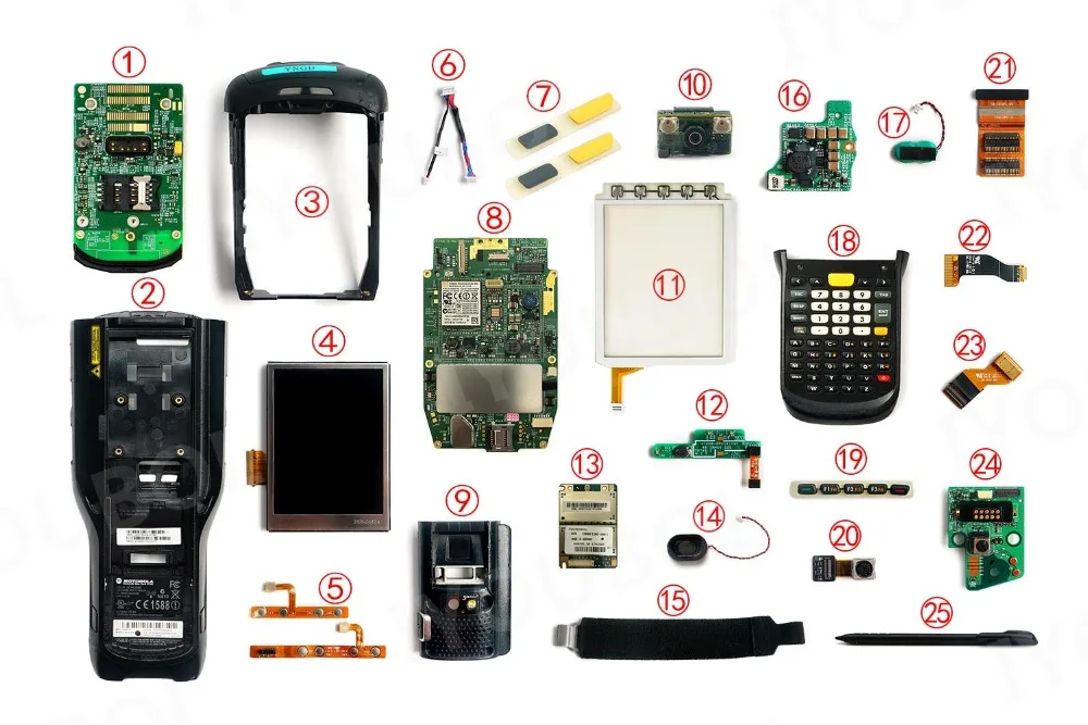 10 шт. кнопочная панель пластиковая крышка (26-ключ для Motorola символ MC9590-K MC9596-K MC9598-K |