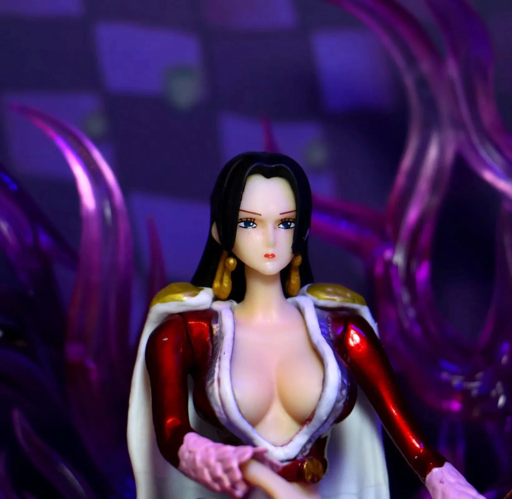 

Anime ONE PIECE Boa Hancock Throne Statue Pirates Zero Female Emperor Dynasty PVC Action Collection Model Toys BOX 19CM Q653