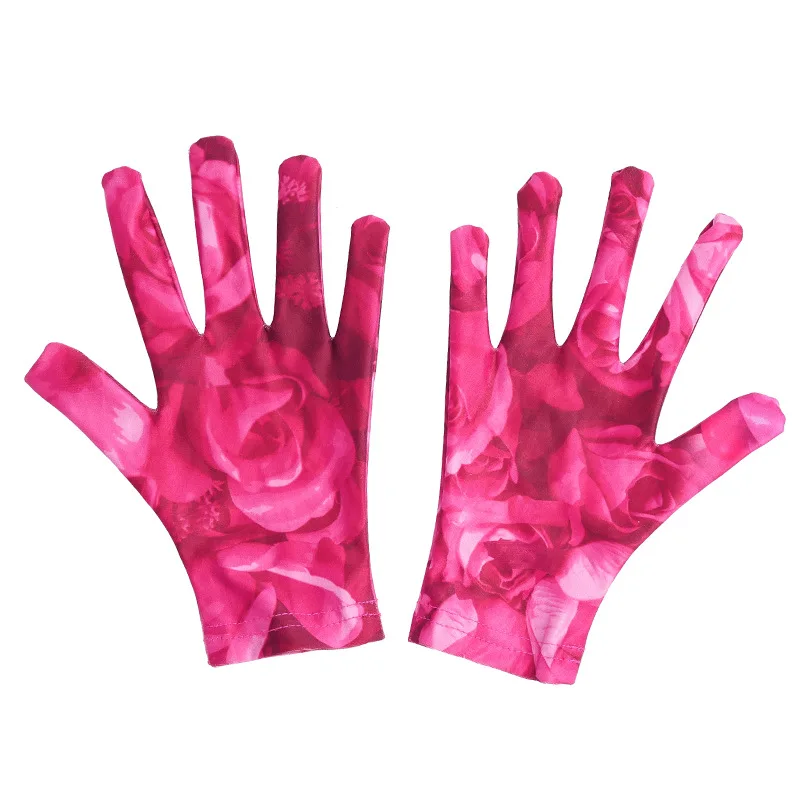 

2020 New Women Large Print with Gloves Hip Bodycon Dress Sexy Slim Mini Dress Womens Clothing