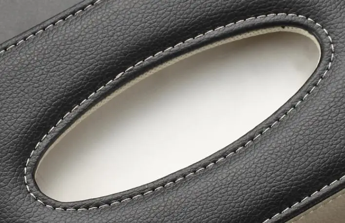 Автомобильный кожаный солнцезащитный козырек коробка для салфеток Держатель