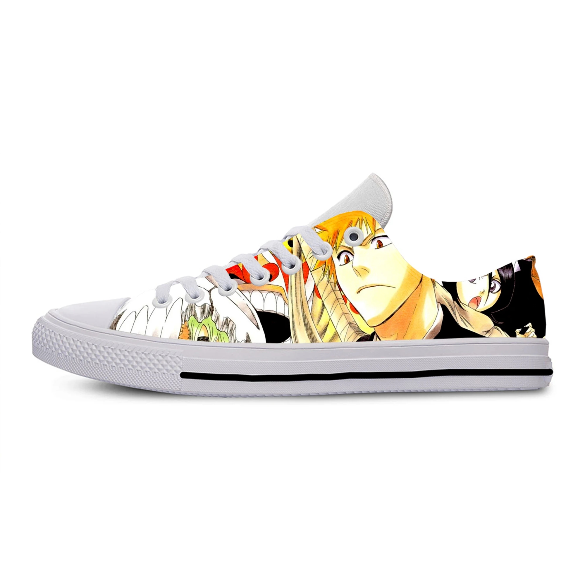 

Men's Casual Shoes Japan Anime BLEACH Fashion Cool Street Breathable Brand Classic Canvas Shoes