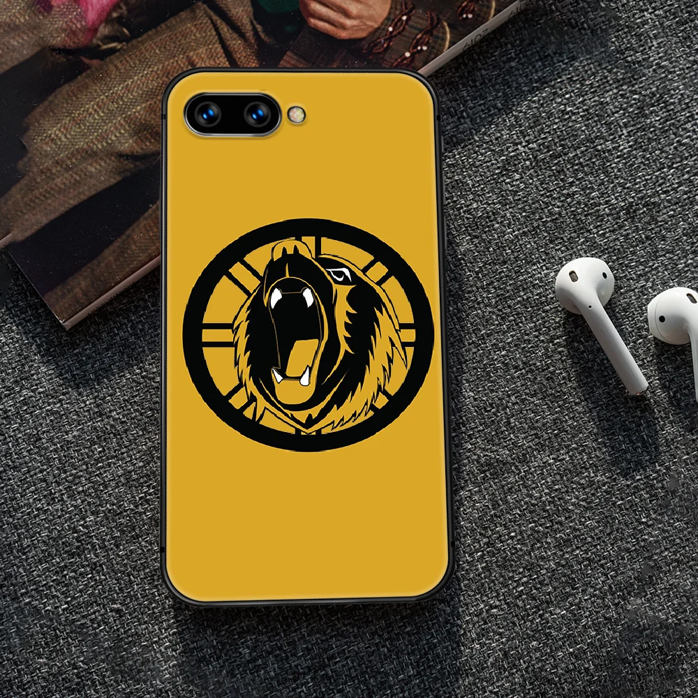 

Boston Bear Hockey team Phone Case Cover Hull For HUAWEI honor 7a 8 8s 8a 8x 9 9x 10 20 i Lite Pro black Back Pretty Cell