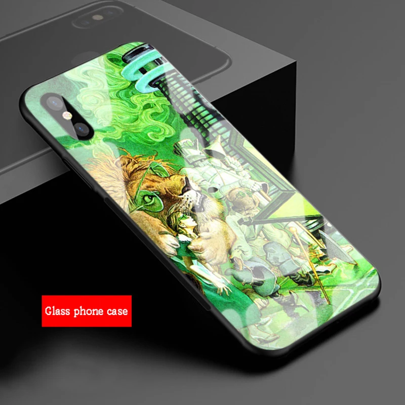 Чехол для iPhone 6 для телефона из закаленного стекла Wizard of OZ, 6 plus, 7, 7 plus, 8, 8 plus, 5, 5s, SE, X, XS, XR, XS Max