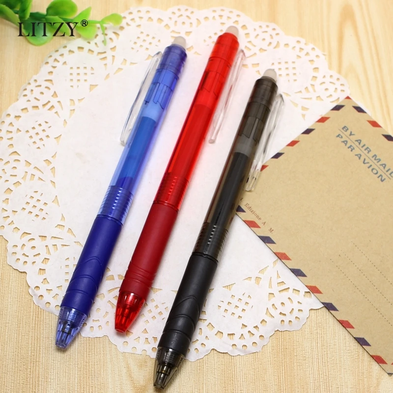 Набор стираемых гелевых ручек 0 5 мм синие/черные/зеленые/красные чернила