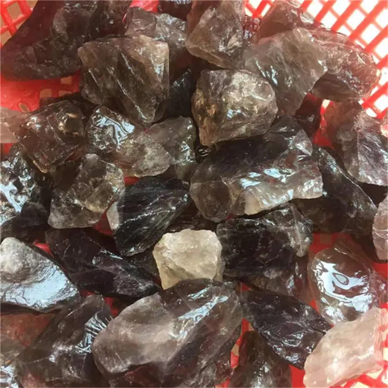 Дымчатые кварцевые кристаллы грубые камни оптовая продажа натуральный резной
