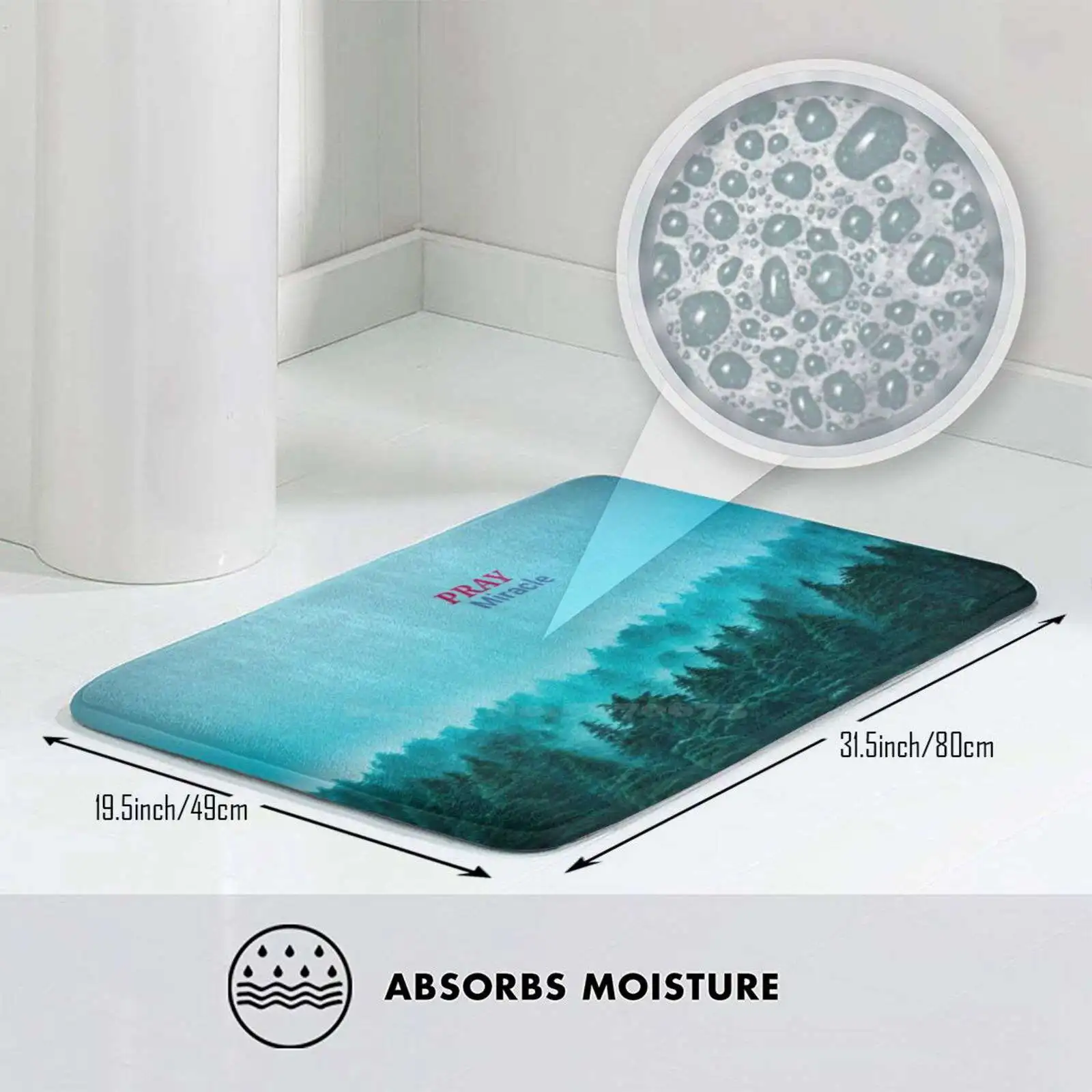 3D Мягкий Нескользящий Коврик Молитвенное чудо для меня коврик ног | Дом и сад