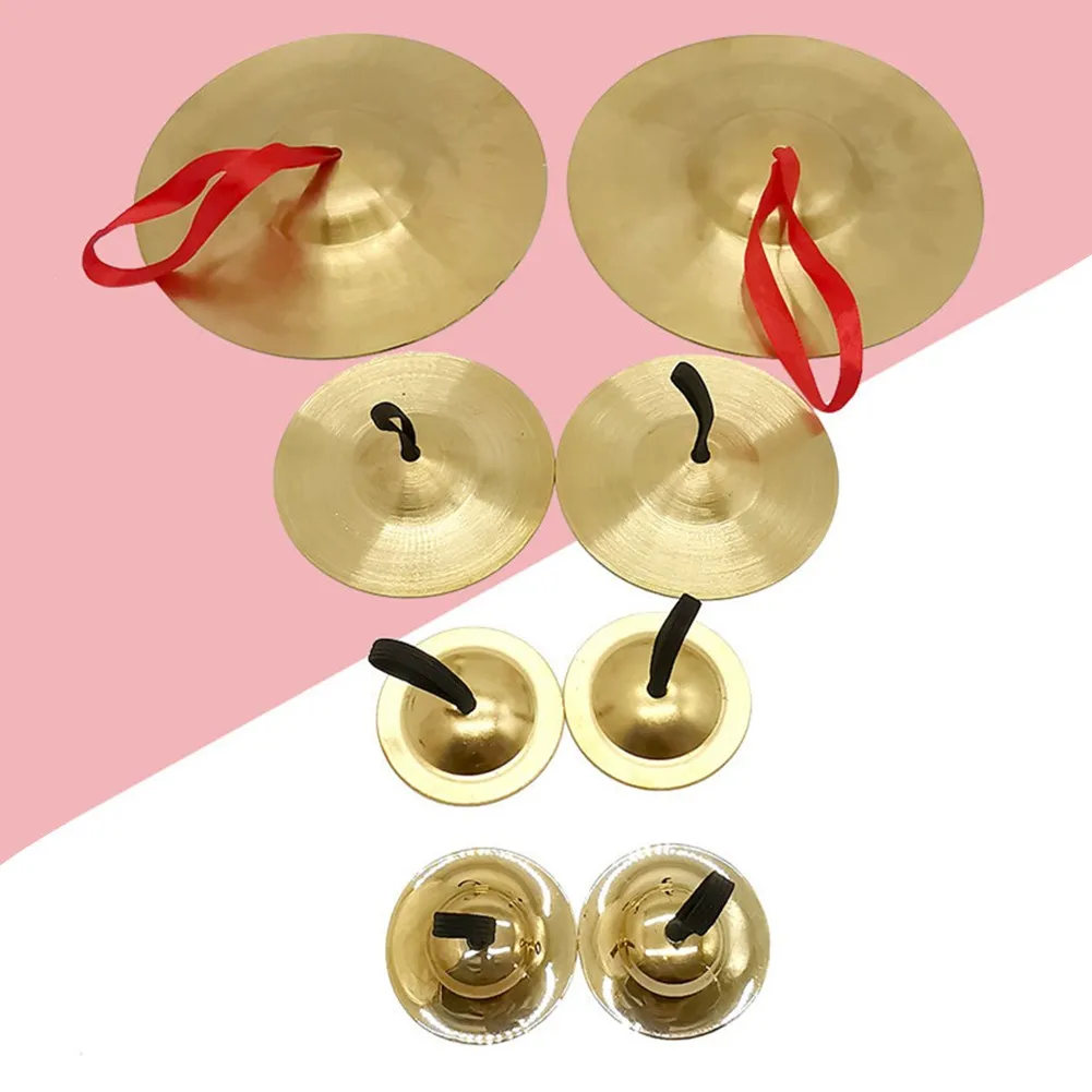 

2Pcs Belly Dancing Finger Cymbal Percussion Cymbals Dancing Props Musical Instrument Metal Diameter 5cm 9cm 15cm