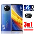 Гидрогелевая пленка для Poco X3 Pro, защитная пленка на экран, не стекло для камеры Xiaomi Little Poco X 3 NFC, стекло для PocoX3 6,67 дюйма