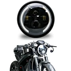 Светодиодная фара для мотоцикла, Универсальная круглая головная Лампа 7,5 дюйма для BMW, Suzuki Victory, Honda, Kawasaki, Yamaha, 7,5 дюйма