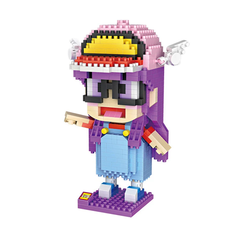 LOZ 9752 аниме Dr.Slump Alrale очки девушка шляпа 3D модель 700 шт. DIY Мини Алмазные блоки