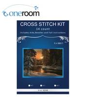 oneroom winter snow froest counted cross stitch 14ct cross stitch sets wholesale cross stitch kits embroidery needlework