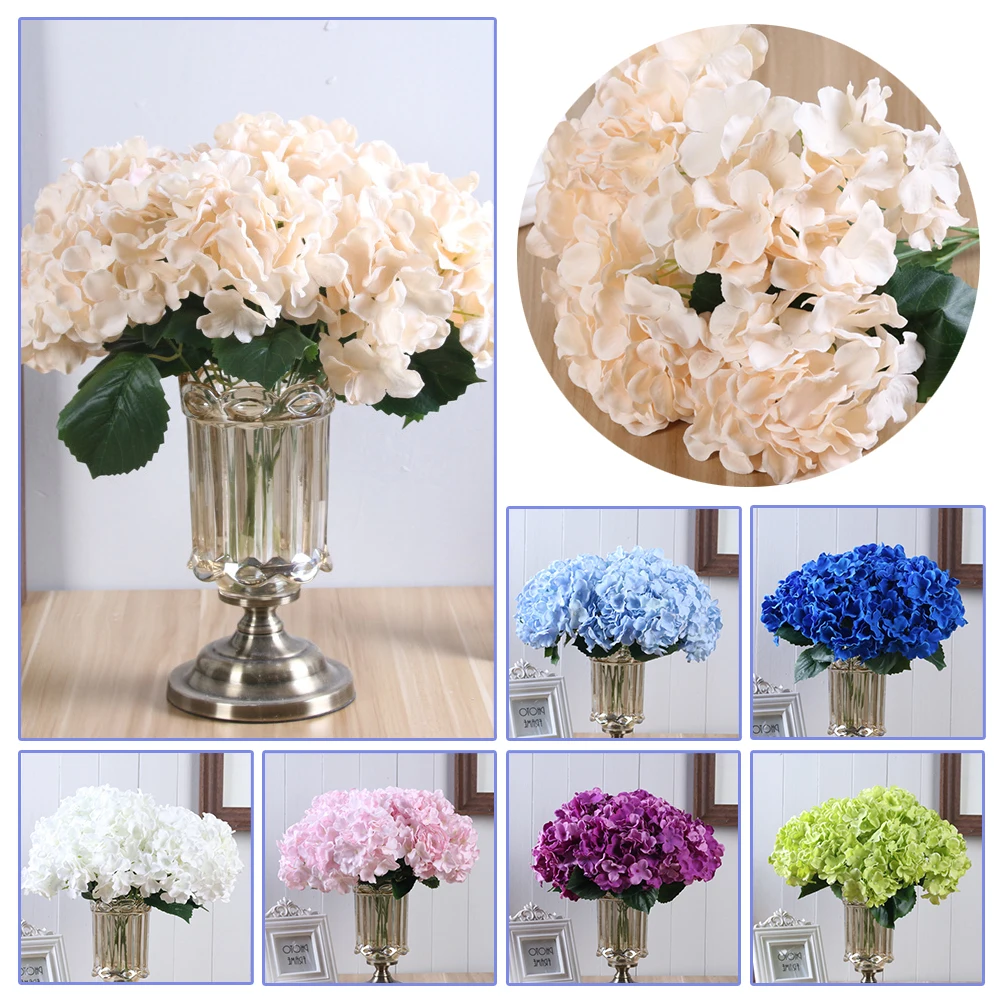 Красивый и стильный внешний вид искусственный цветок для украшения 5 головок