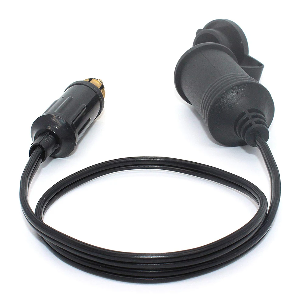 

Extend Powerlet Hella DIN Male Plug to Standard Cigarette Lighter Socket Adapter male DIN plug For European motorcycles