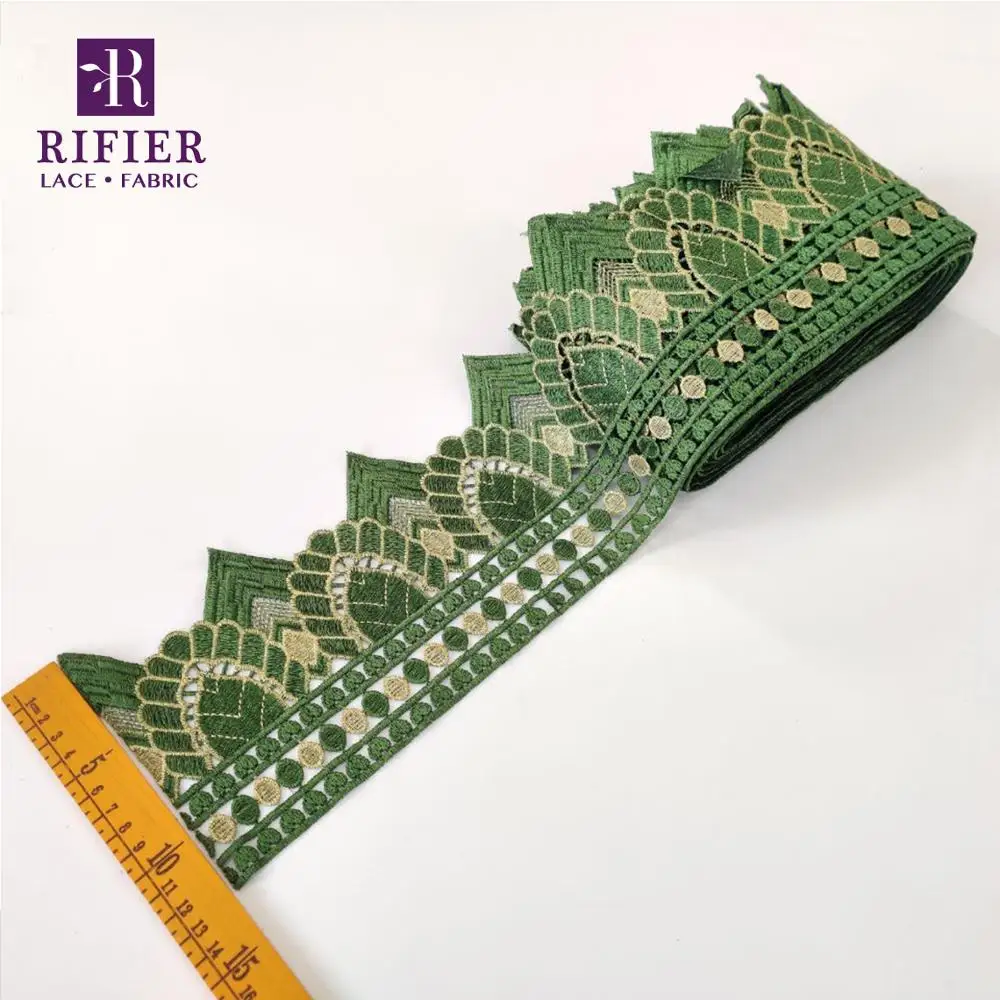 5 ярдов вышитые кружева лента для женщин в африканском стиле на высоком каблуке