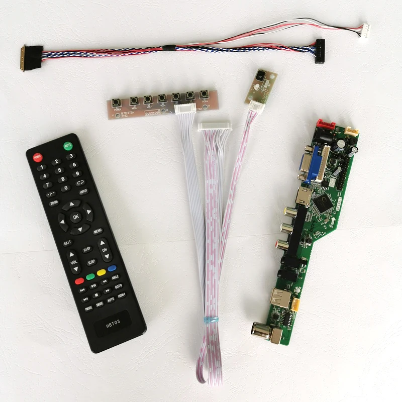 Для LTN133AT17/LTN133AT23/LTN133AT28 13 3 &quotLVDS 40-Pin 1366*768 WLED VGA USB RF Remote notebook PC Набор для платы