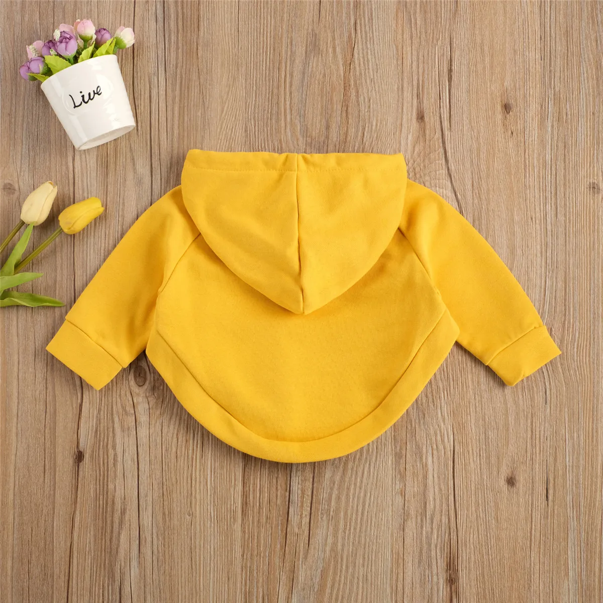 

2020 Autumn Winter Hooded Children Coats Cloak Long Sleeve Solid Cotton Casual Arc Hem Pullover Hoodies Toddler Outwear