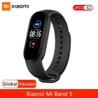 Смарт-браслет Xiaomi Mi Band 5, 4 цвета, AMOLED-экран, пульсометр, фитнес-трекер, водонепроницаемые спортивные браслеты